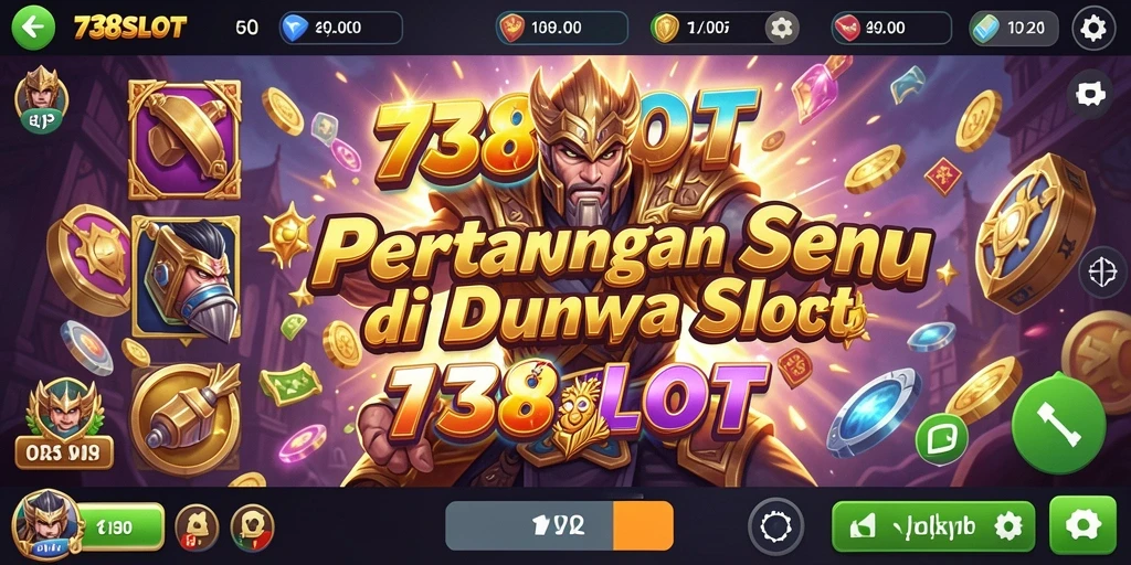 Tangkapan layar menunjukkan aksi pertarungan mendebarkan dari 738SLOT.