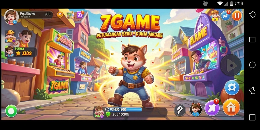 Tampilan gameplay menegangkan dari 7GAME yang penuh aksi.