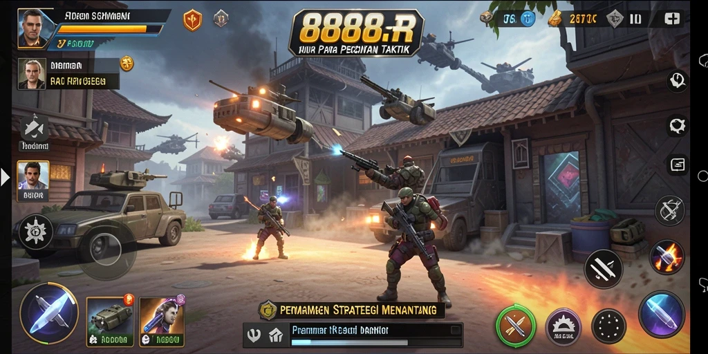 Tampilan gameplay seru dan strategi menarik di 888R.
