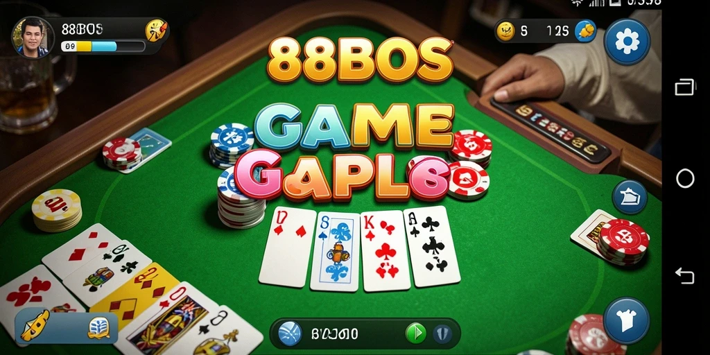 Tangkapan layar gameplay seru permainan Gaple di 88BOS.