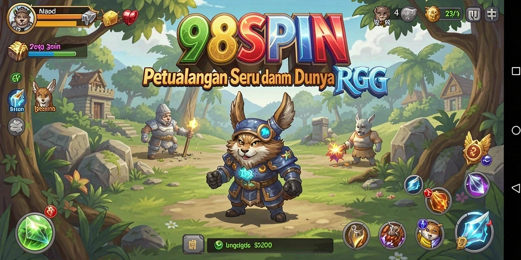 Screenshot gameplay RPG 98SPIN yang menampilkan aksi petualangan seru.