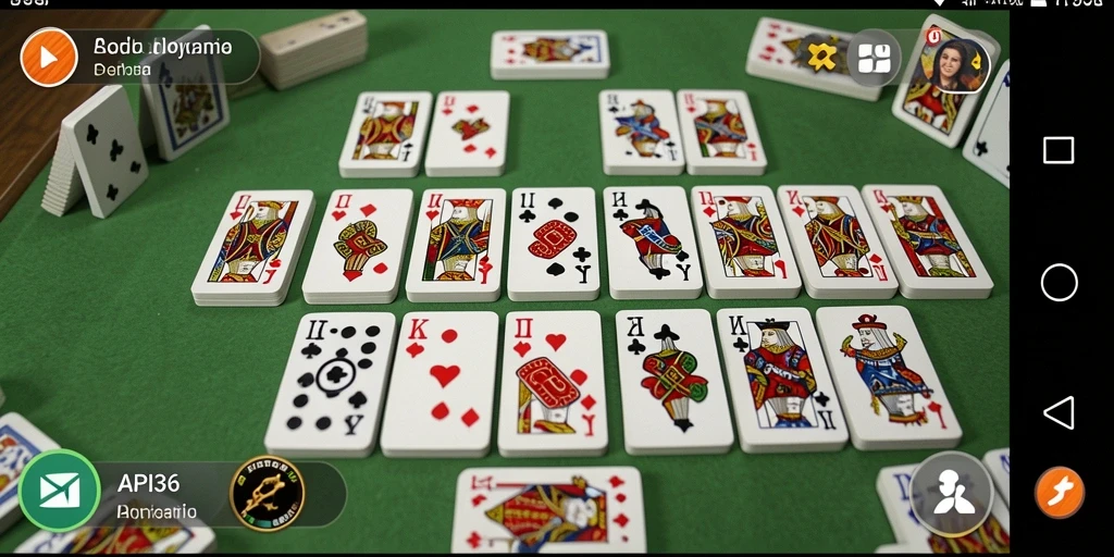 Tampilan gameplay seru dari API36 saat bermain Domino.