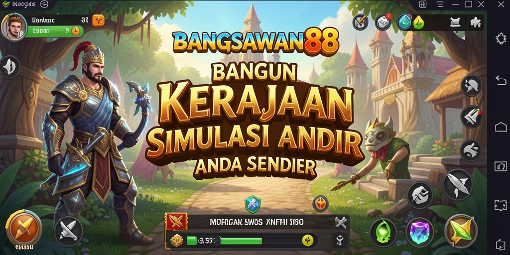 Menampilkan gameplay menarik dari BANGSAWAN88 dengan berbagai aktivitas pembangunan.