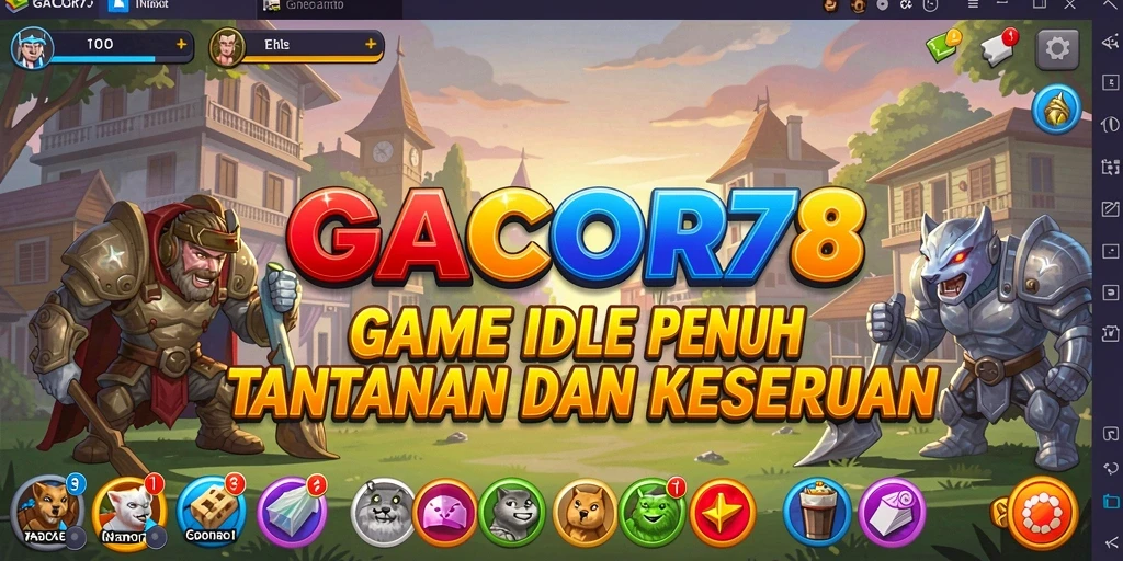 Tampilan gameplay utama GACOR78 yang menarik dan penuh strategi Idle.