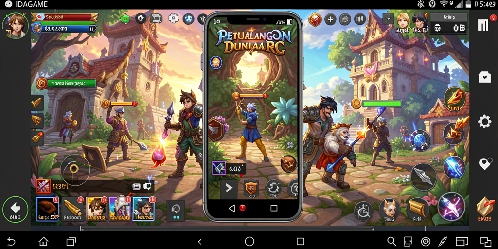 Tampilan gameplay RPG yang mendebarkan di IDAGAME.