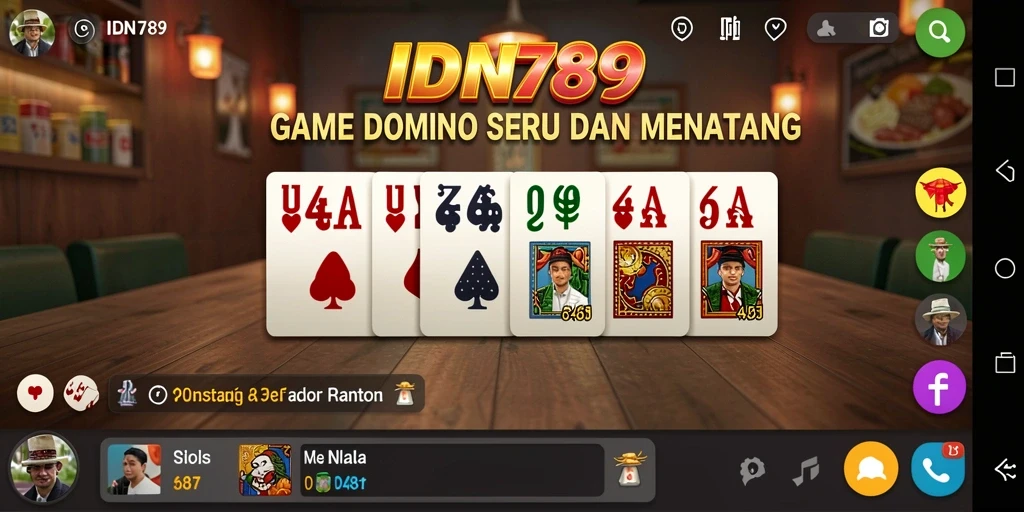 Tampilan gameplay domino yang menarik dalam IDN789.