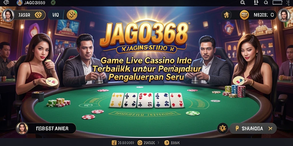 Screenshot JAGO368 menampilkan interaksi seru dalam permainan Live Casino.