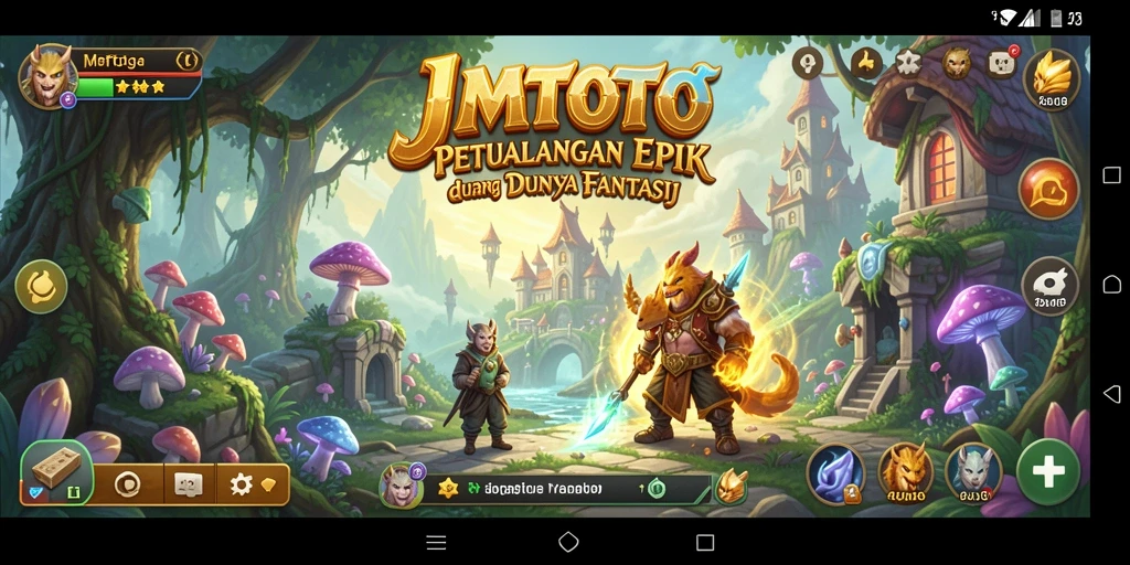 Tampilan gameplay JMTOTO yang epik dan menawan.