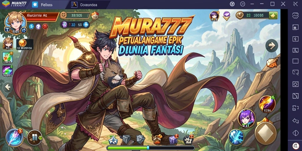 Tampilan menarik gameplay MUARA777 dengan karakter anime.