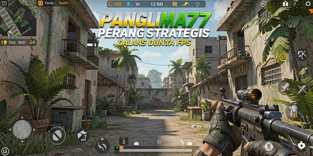 Tampilan gameplay seru dalam PANGLIMA77 yang penuh aksi.