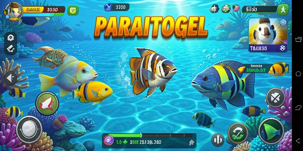 Screenshot utama dari gameplay Tembak Ikan PARTAITOGEL.