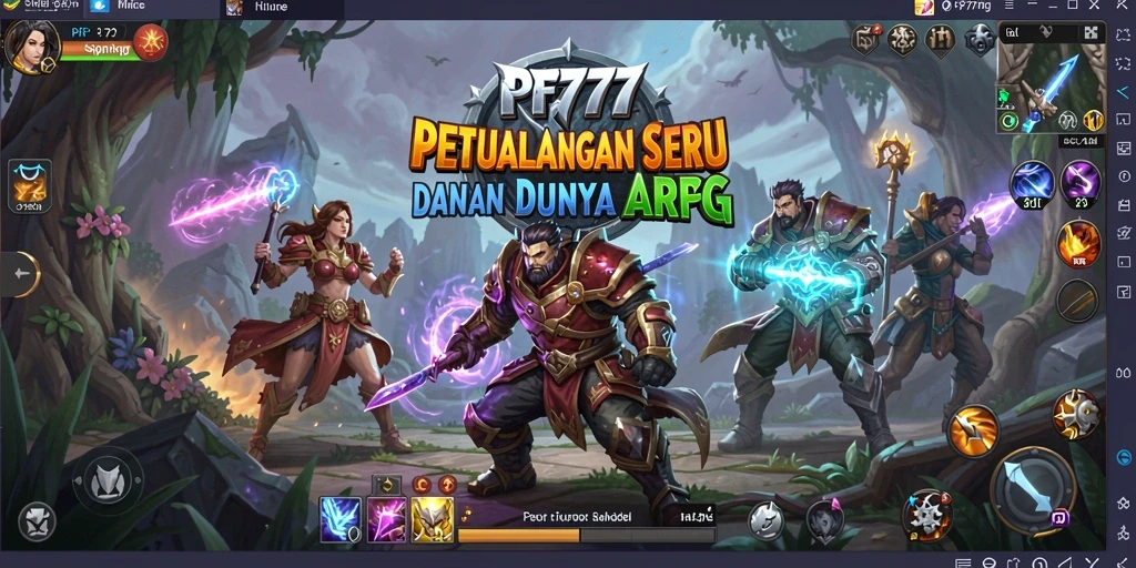 Tampilan gameplay PF777 yang menampilkan aksi seru dalam pertempuran ARPG.