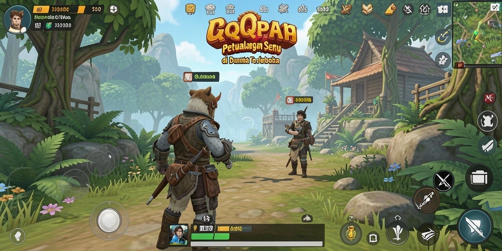 Screenshot menampilkan petualangan seru dalam gameplay Open World.
