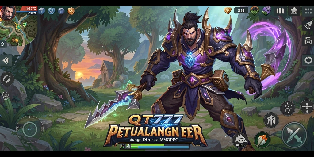 Tampilan gameplay QT777 yang menegangkan dalam petualangan MMORPG.
