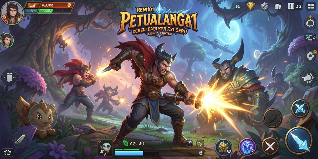 Tampilan mendebarkan dari gameplay ARPG yang menakjubkan.
