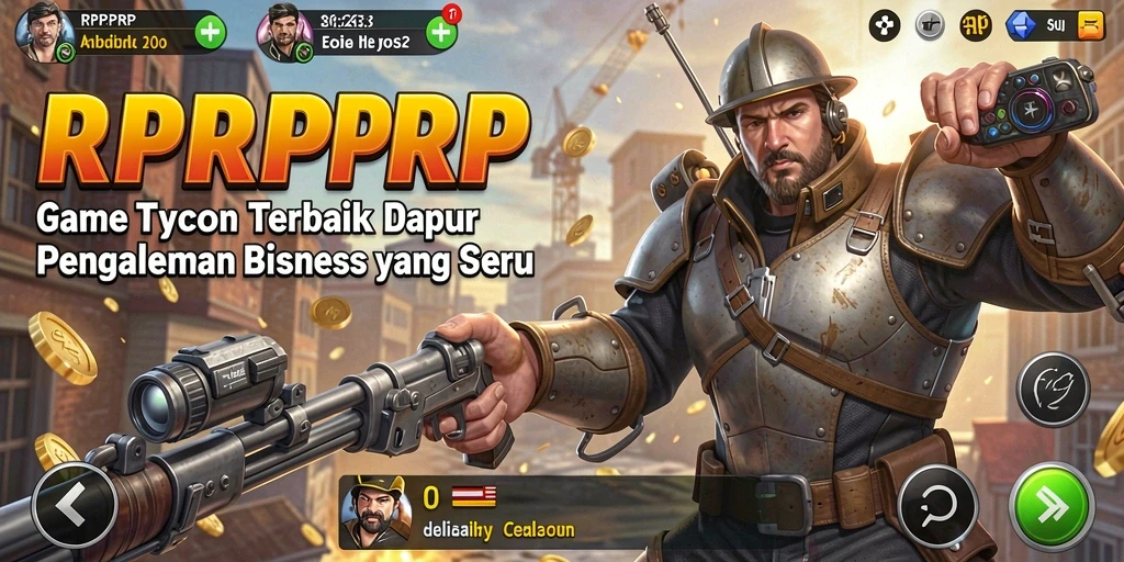Tampilan gameplay RPRPRP dengan manajemen perusahaan yang dinamis.